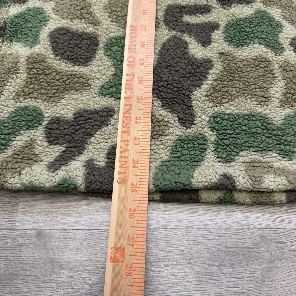 The North Face Campshire Pullover Mens S Camo Sherpa Fleece 1/4 Zip NF0A33QX